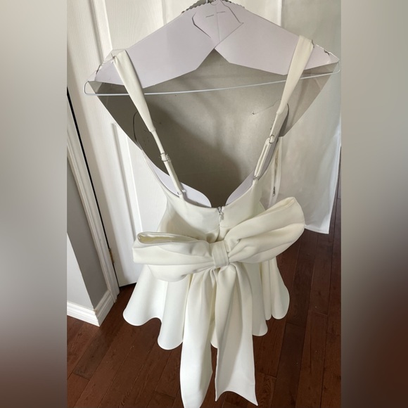 Babyboo RUE bow back dress engagement wedding reception bridal XS - Picture 8 of 8